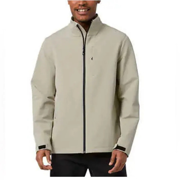 32 Degrees Men’s TAN Therma Pro Full Zip Jacket NWT - Picture 1 of 8